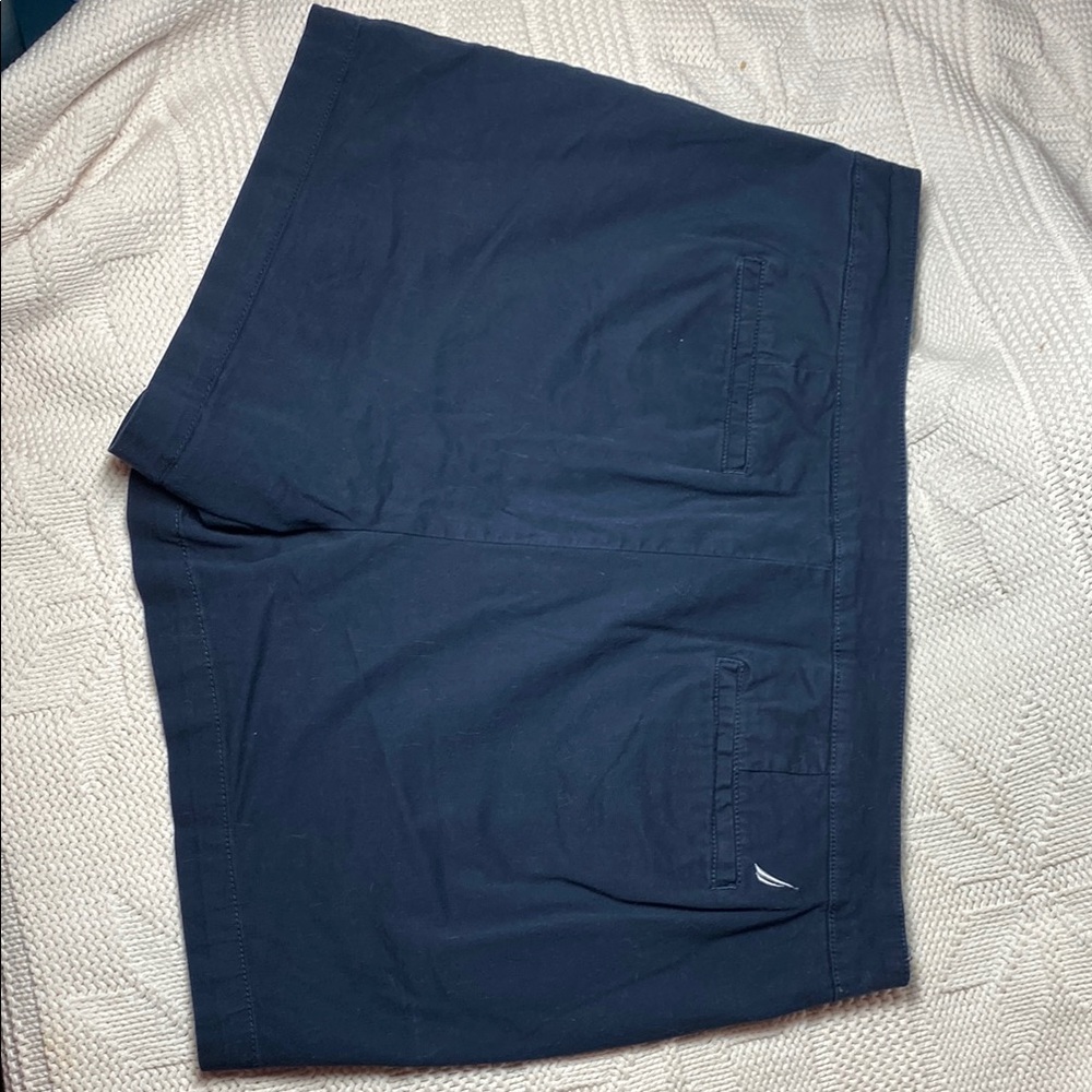 Nautica Navy Blue Casual Shorts, 10 - Picture 3 of 5